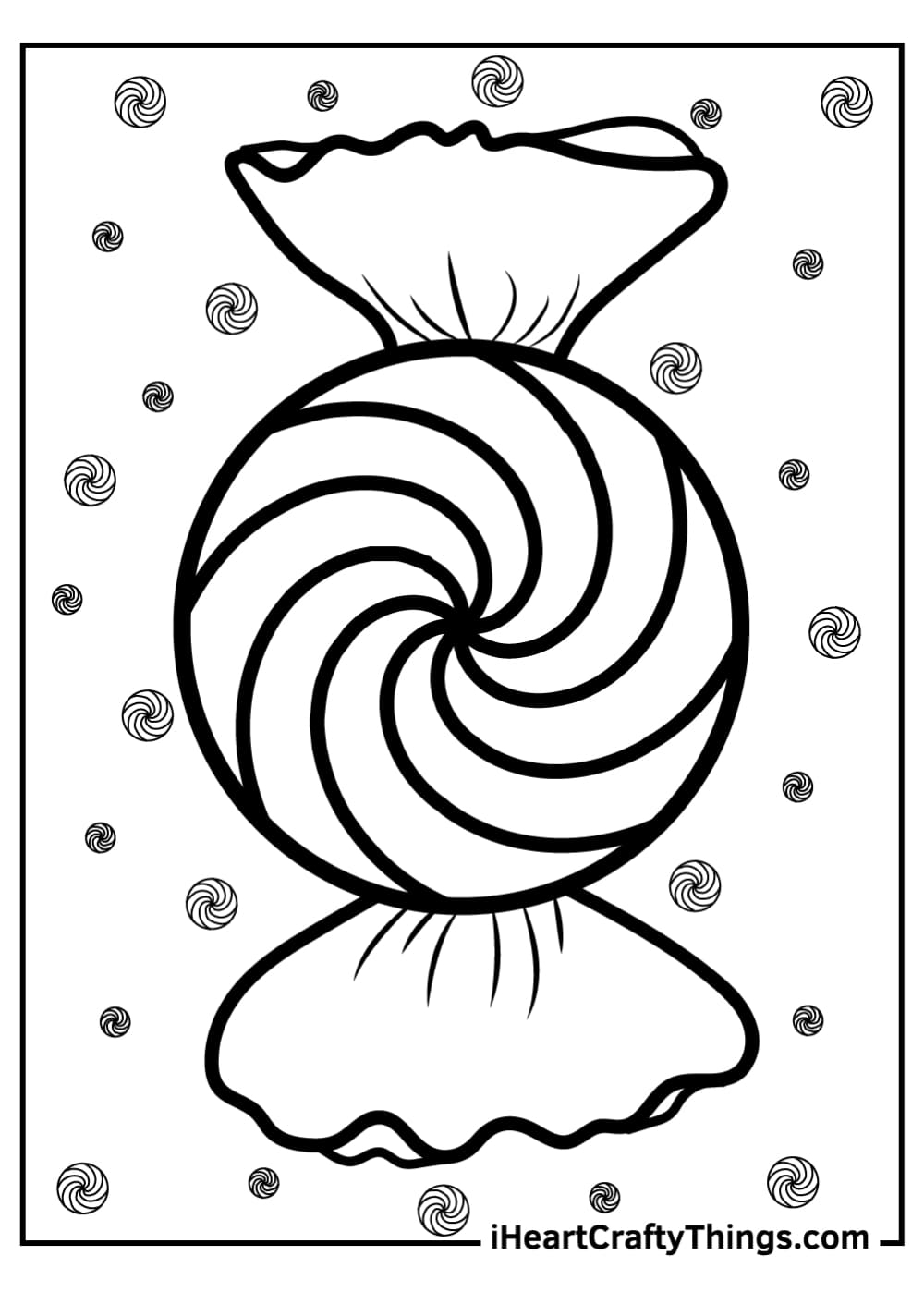 free printable peppermint candy template