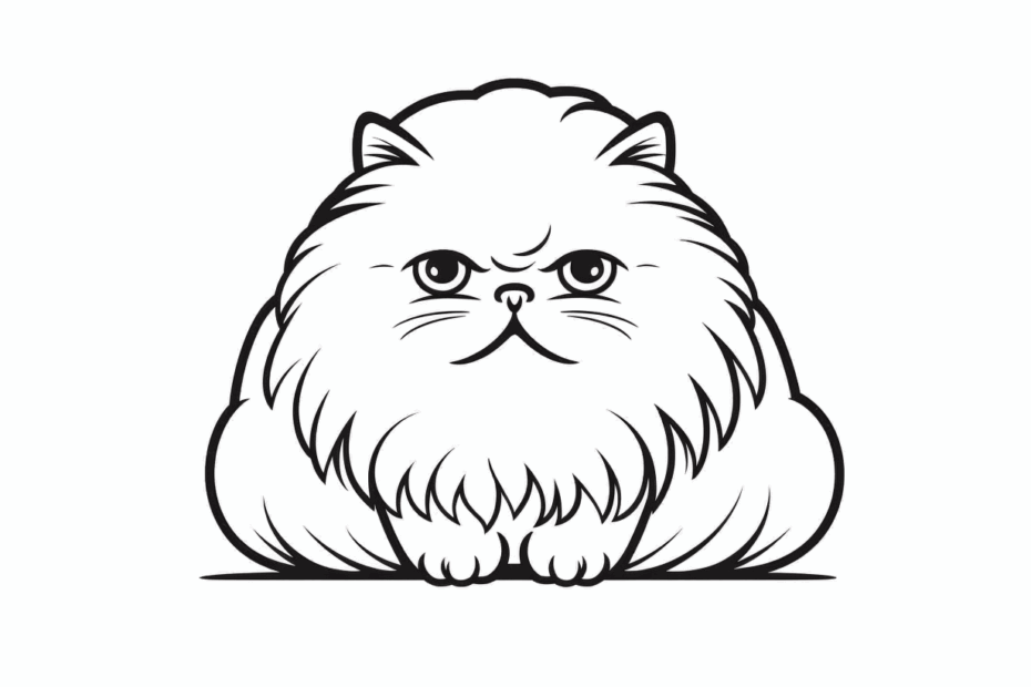 Persian Cat Coloring Pages Top 58 Free Printable Designs