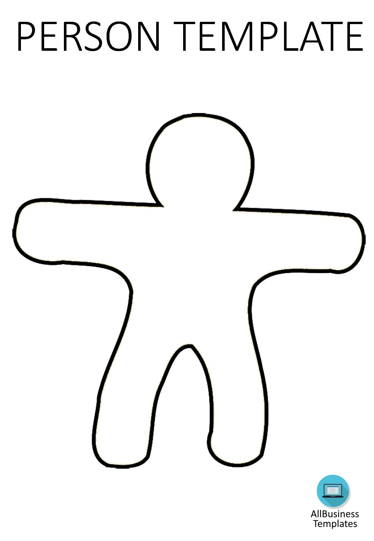 Person Template A4 Portrait PPT Templates At Allbusinesstemplates