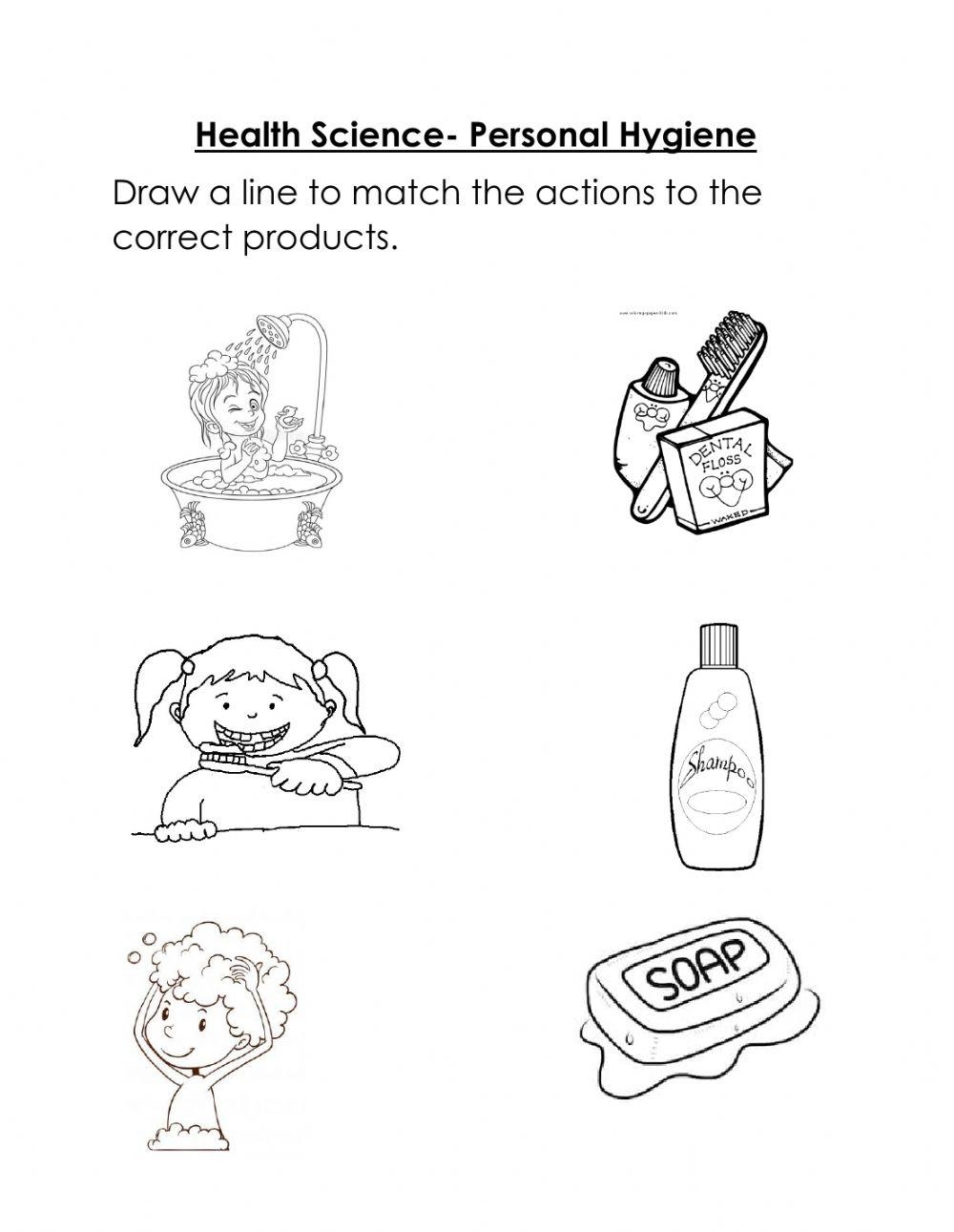 Personal Hygiene Exercise For Kindergarten Live Worksheets 