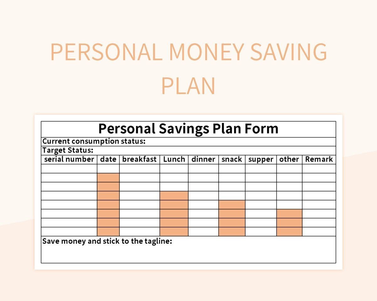 saving plan template