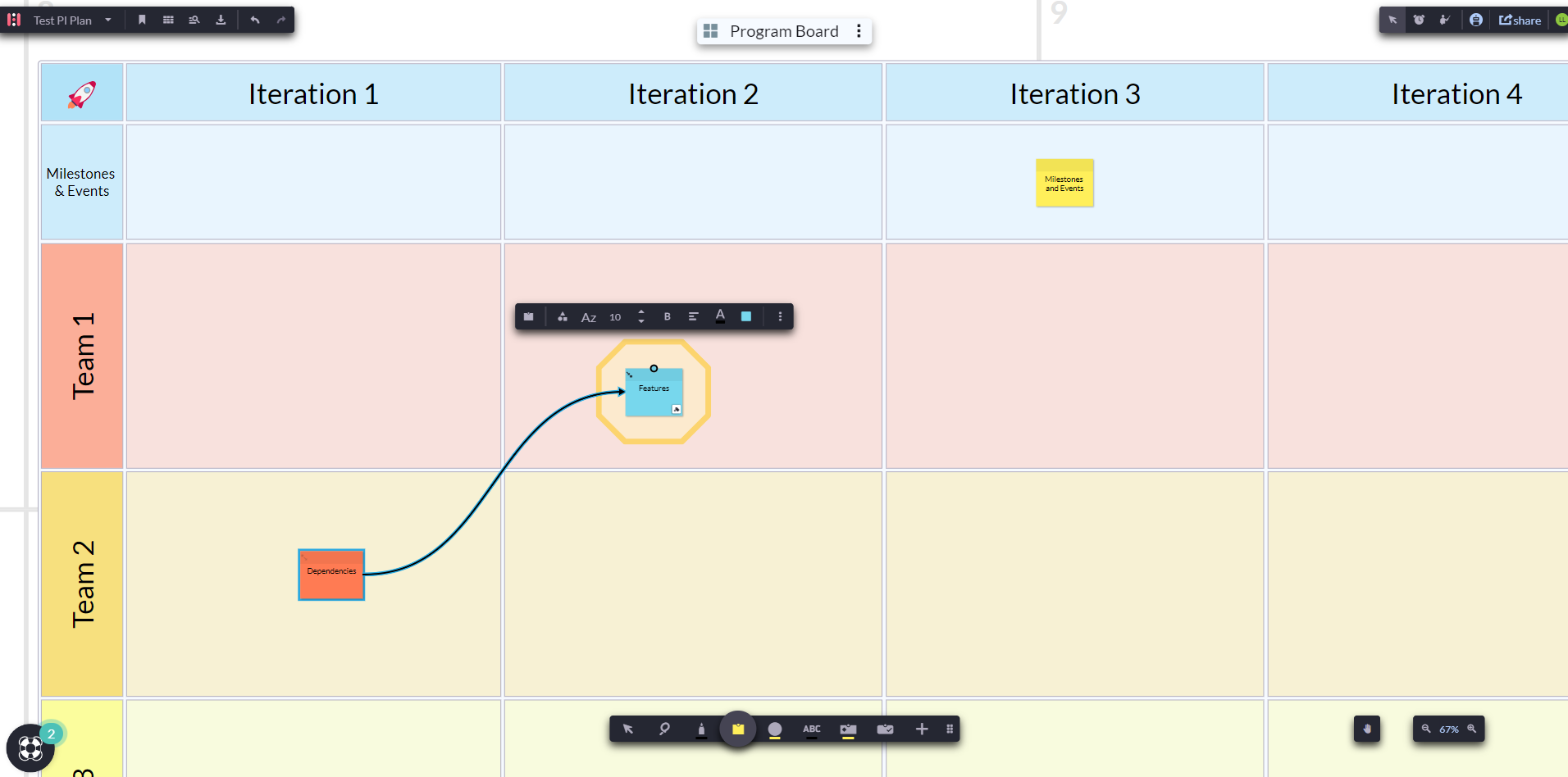 pi planning template powerpoint