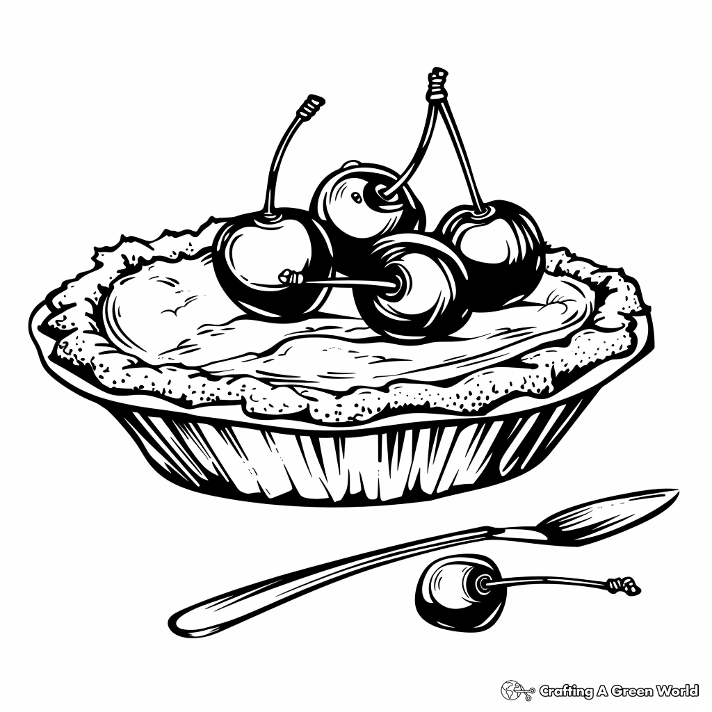 Pie Coloring Pages Free U0026 Printable 