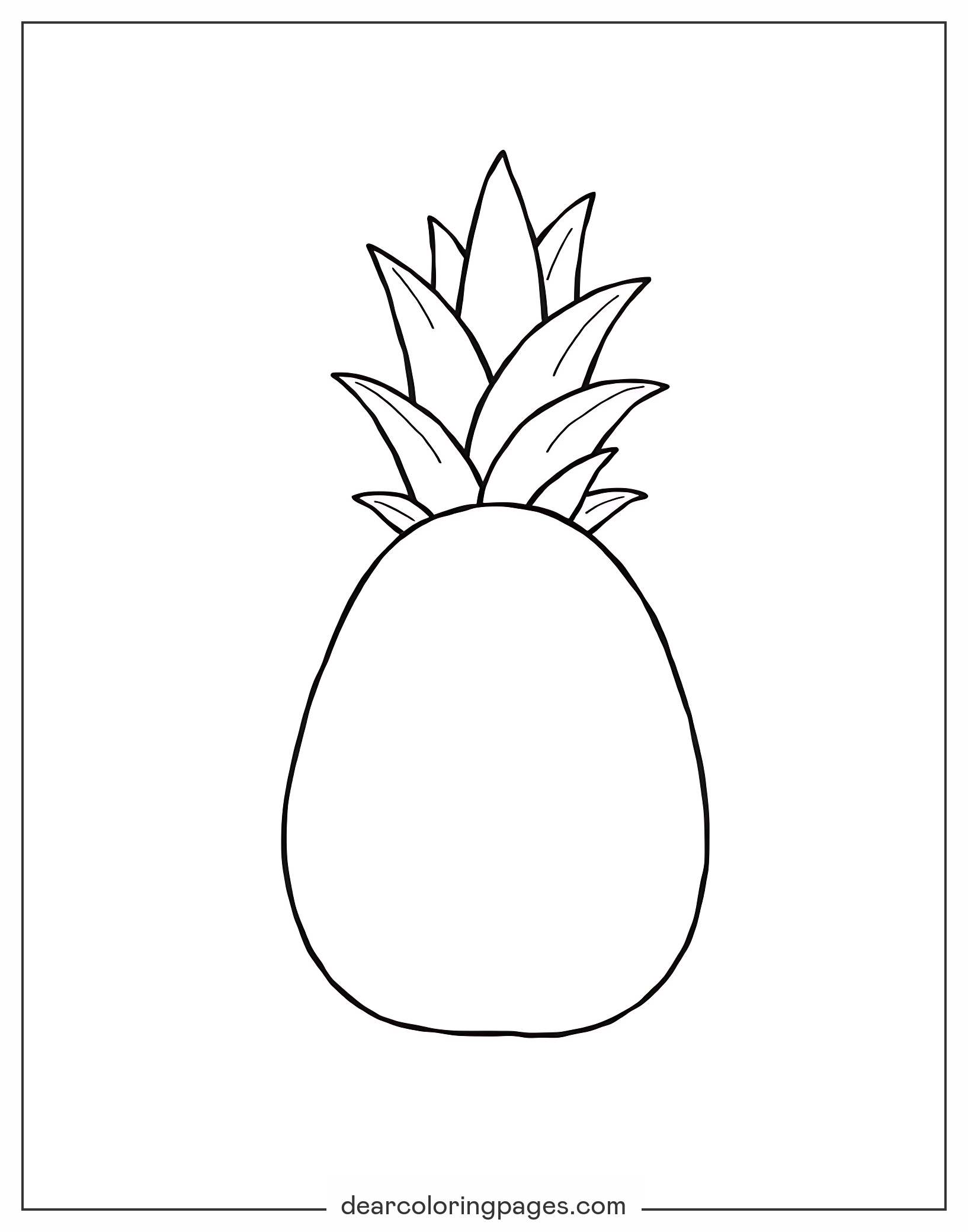 Pineapple Coloring Pages 6 Free Printable Coloring Pages