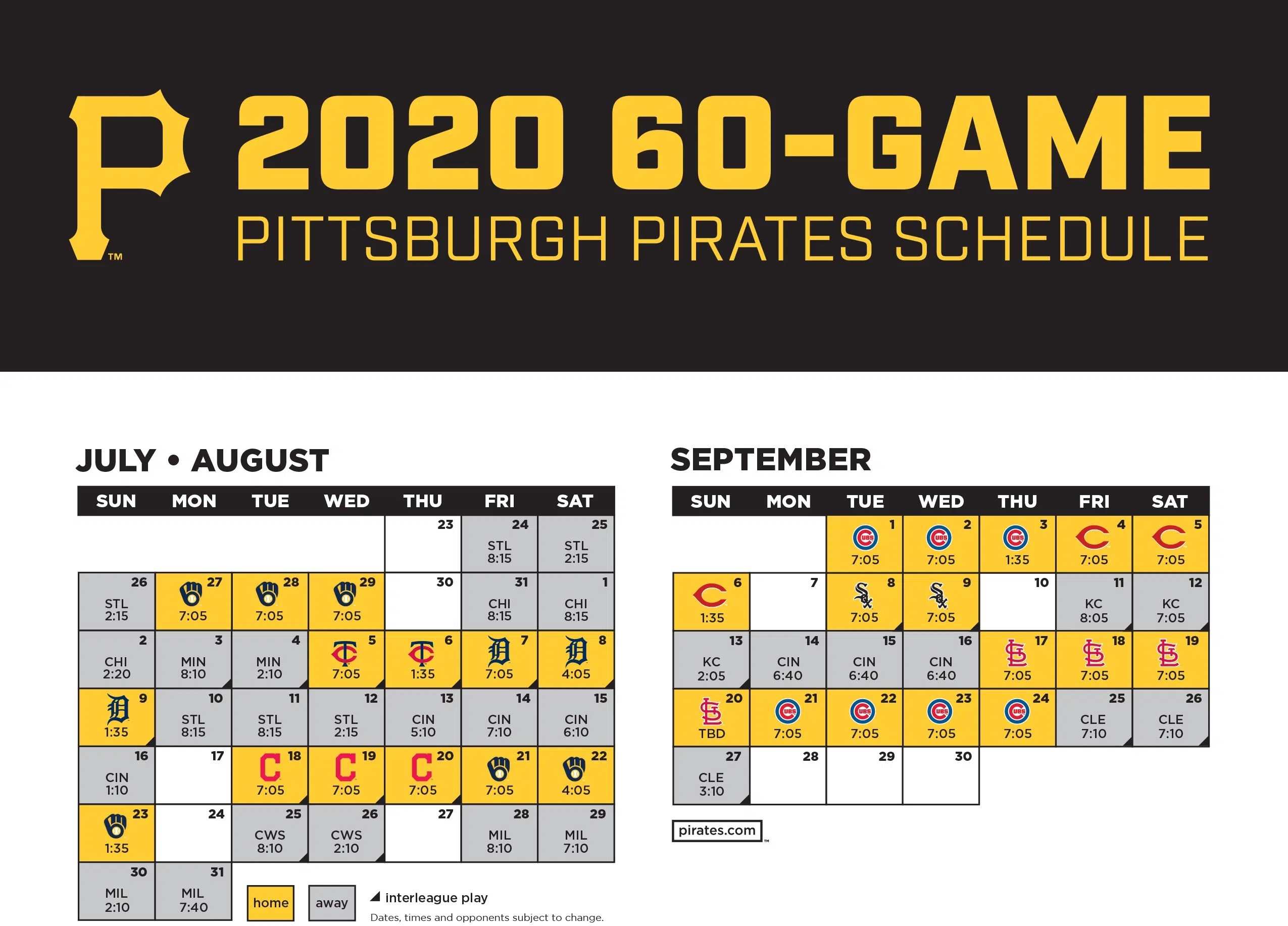 Pittsburgh Pirates Printable Schedule Printable Party Favors