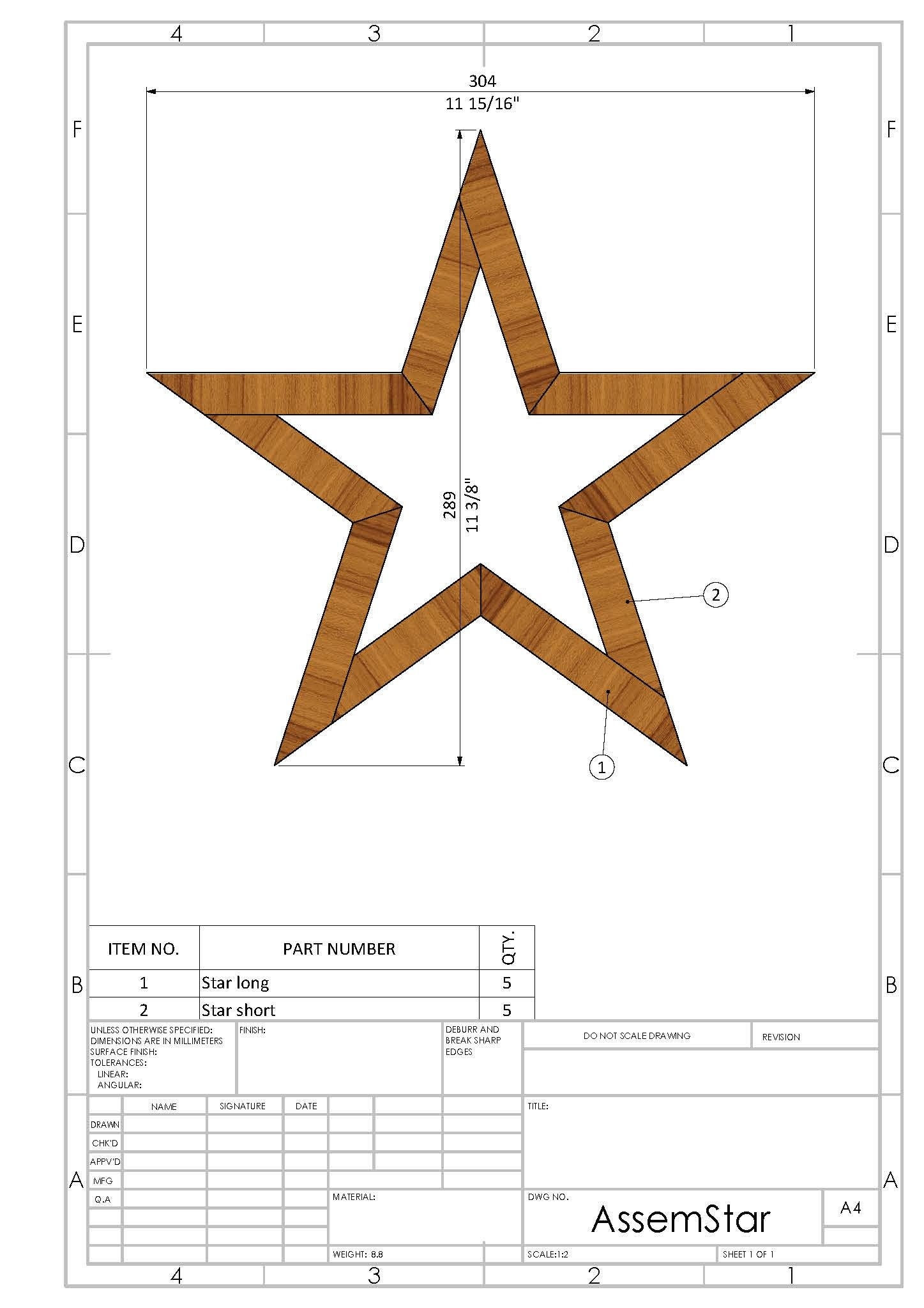Plans Diy Star Plans Step by step Guide Wooden Star Pattern 