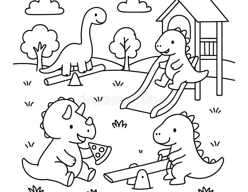 Playground Coloring Page Stock Illustrations 732 Playground Coloring Page Stock Illustrations Vectors U0026 Clipart Dreamstime