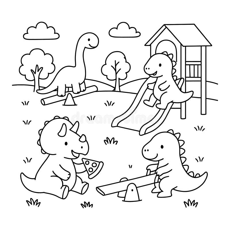Playground Coloring Page Stock Illustrations 732 Playground Coloring Page Stock Illustrations Vectors U0026 Clipart Dreamstime