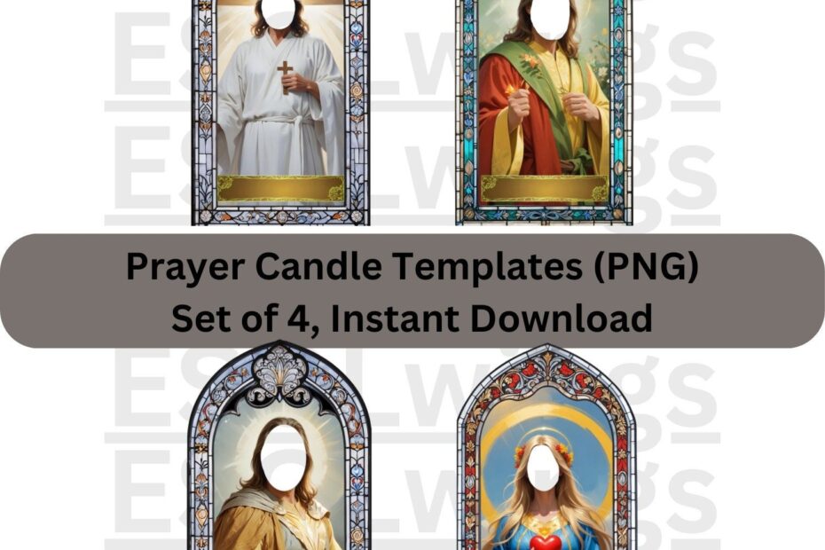 Prayer Candle Template Shop On Pinterest