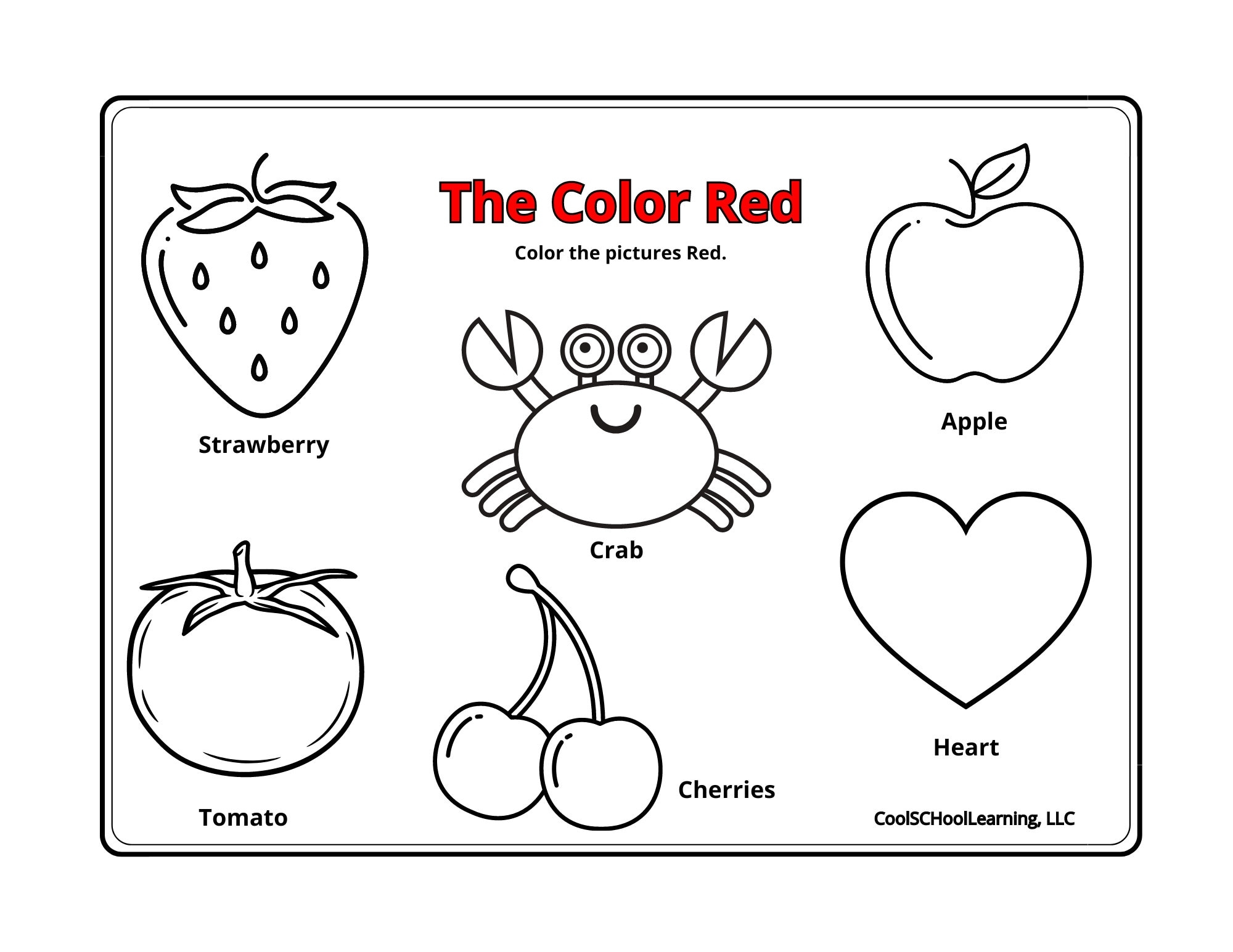Preschool And Kindergarten Coloring And Tracing Sheets Printable 
