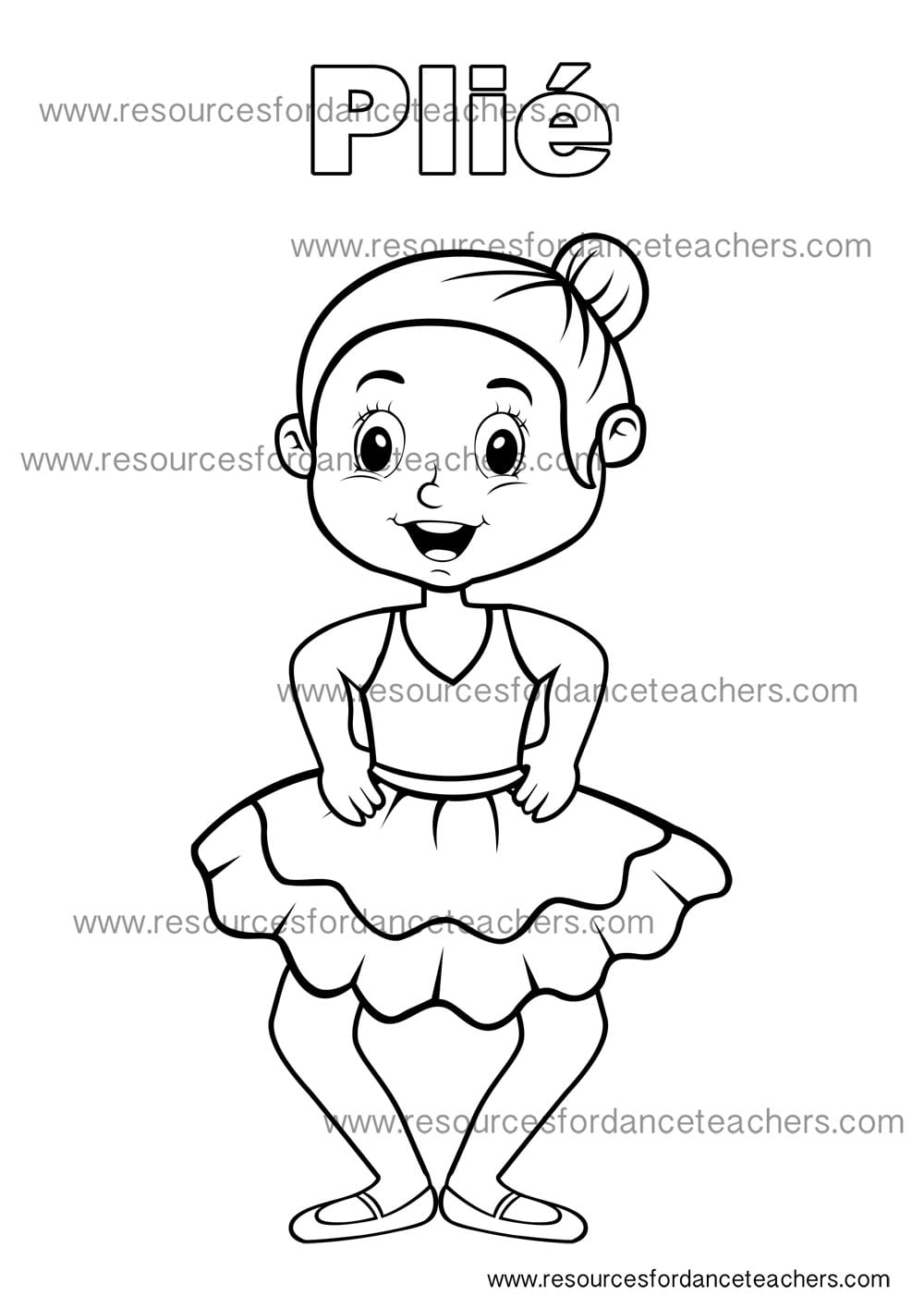 Preschool Dance Coloring Pages Printables Resources For Dance 