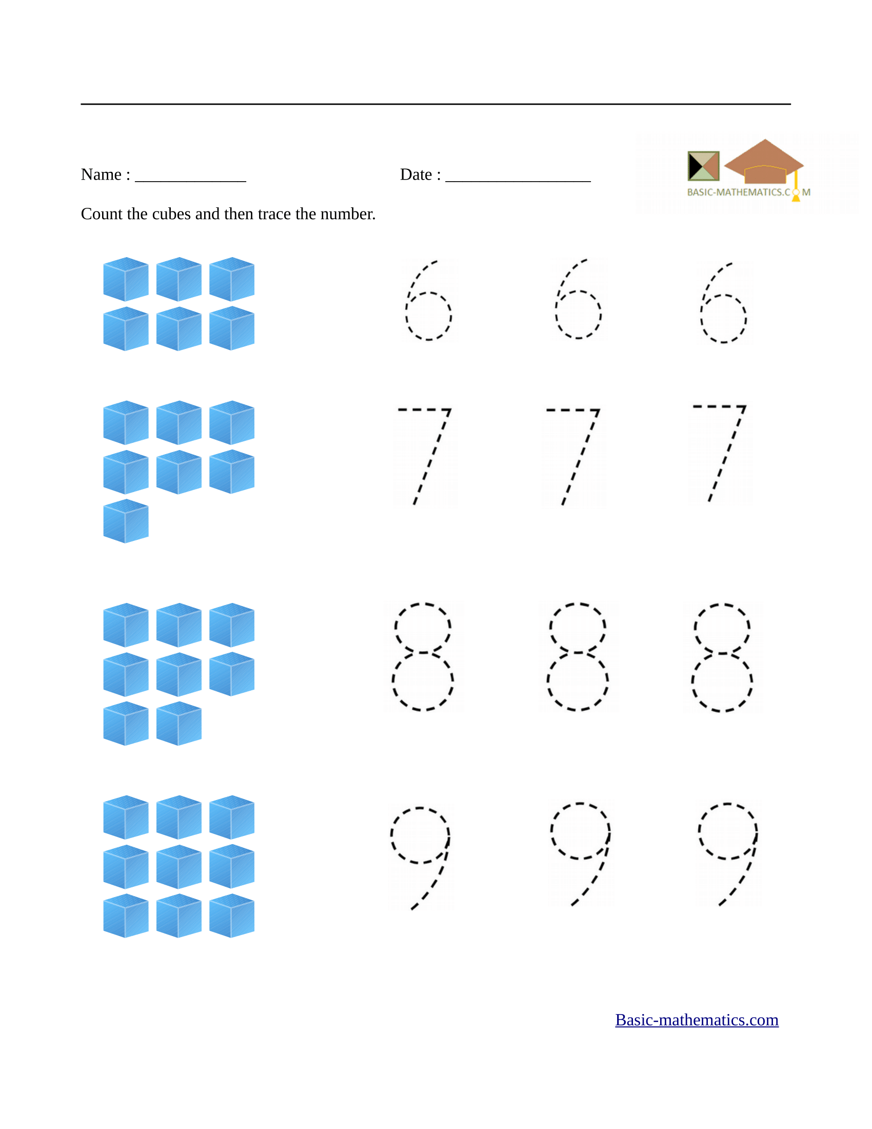 math worksheets for pre kindergarten
