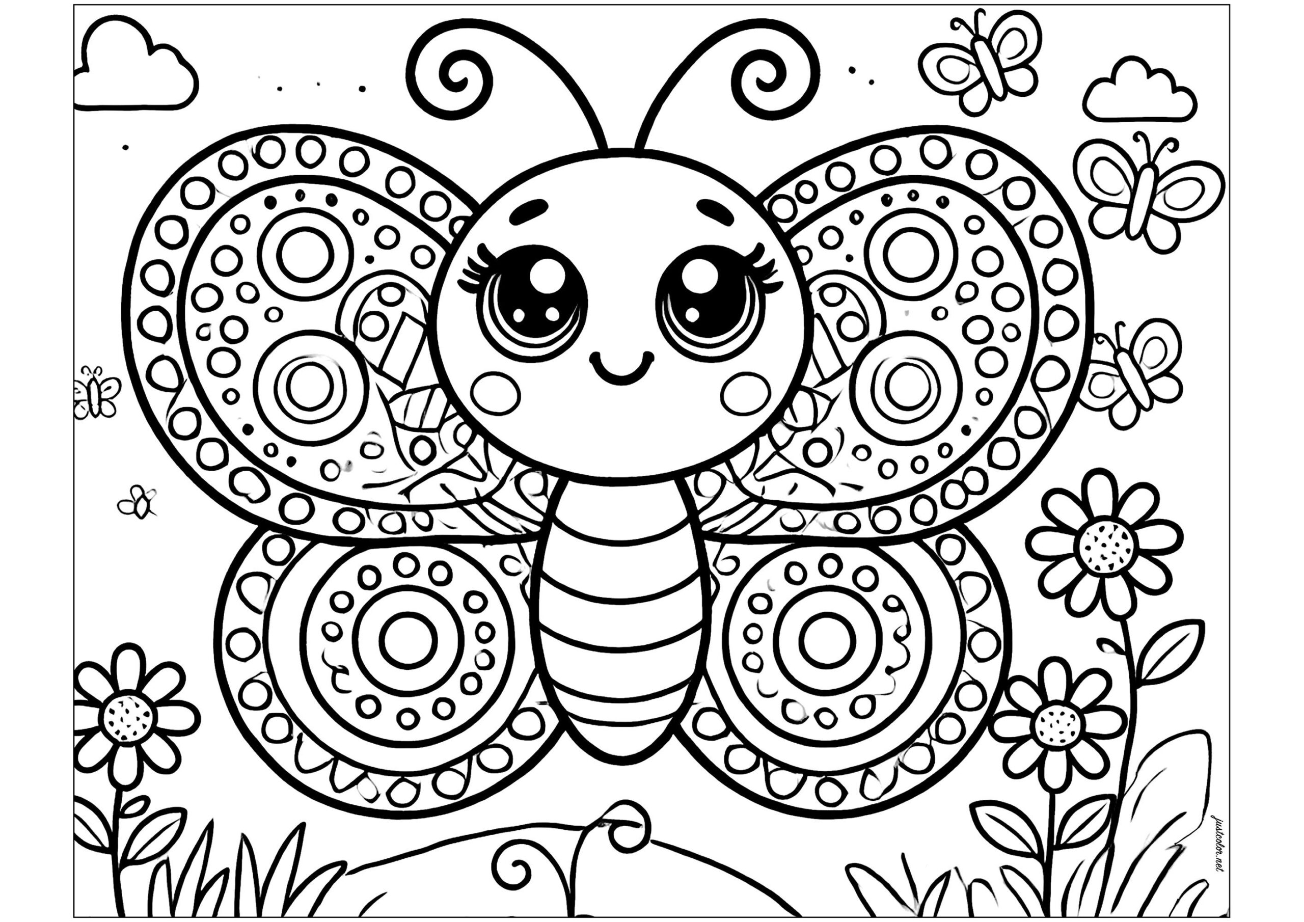 butterfly coloring sheets printable