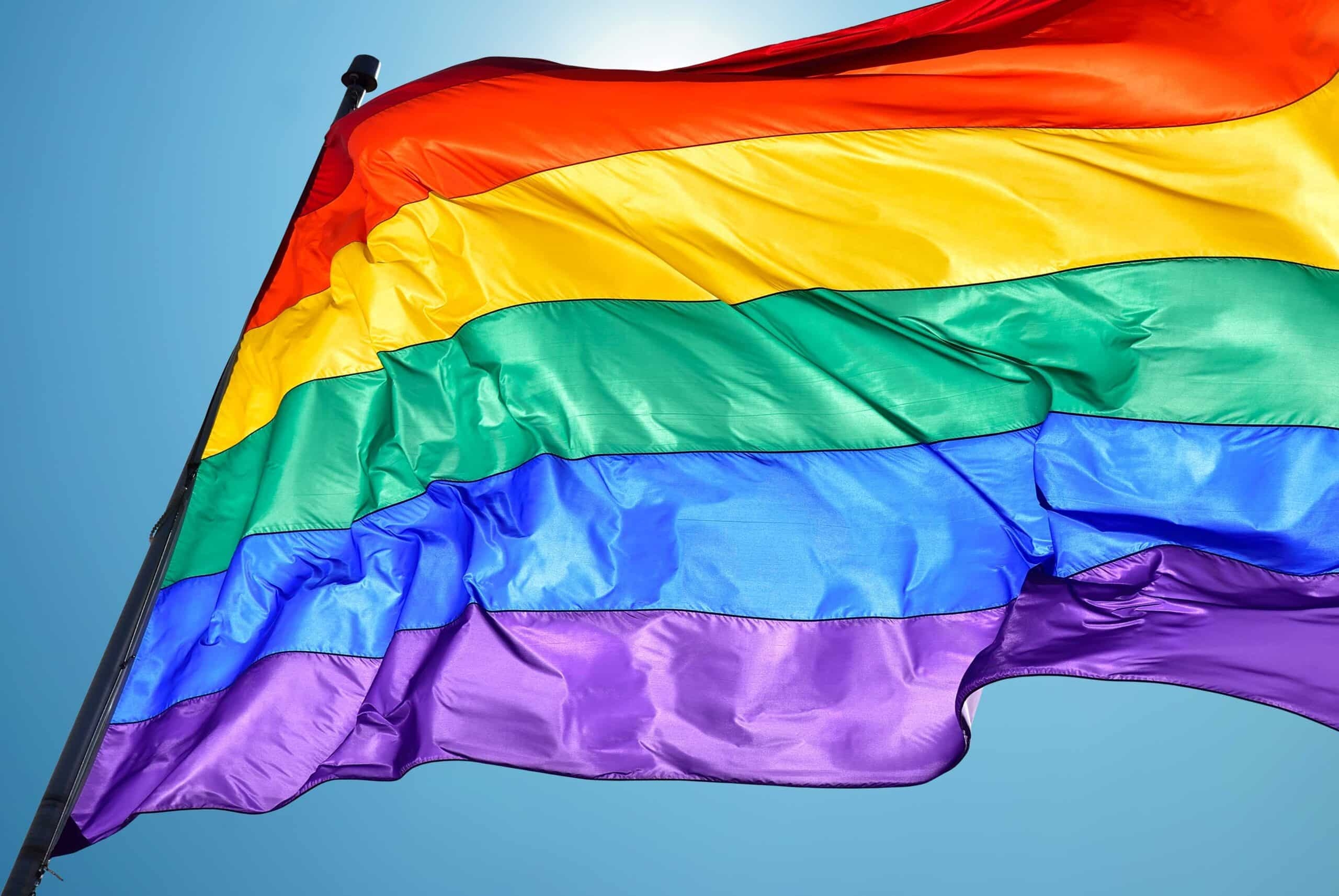 rainbow flag colors