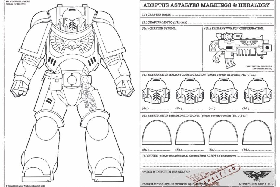 Primaris Space Marine Paint Planner