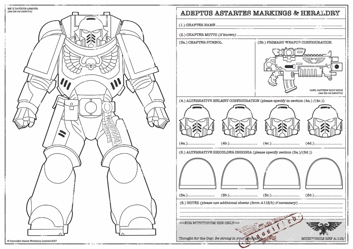 Primaris Space Marine Paint Planner