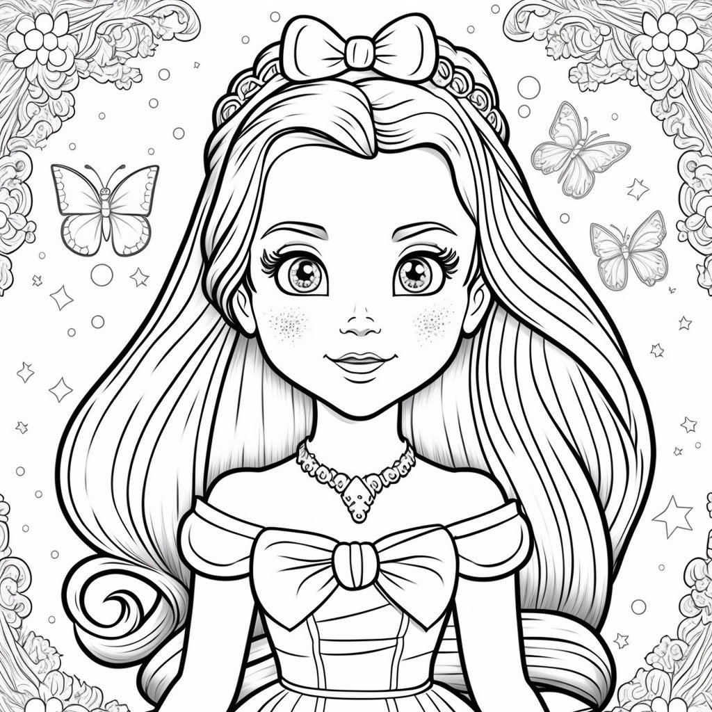princess templates to color