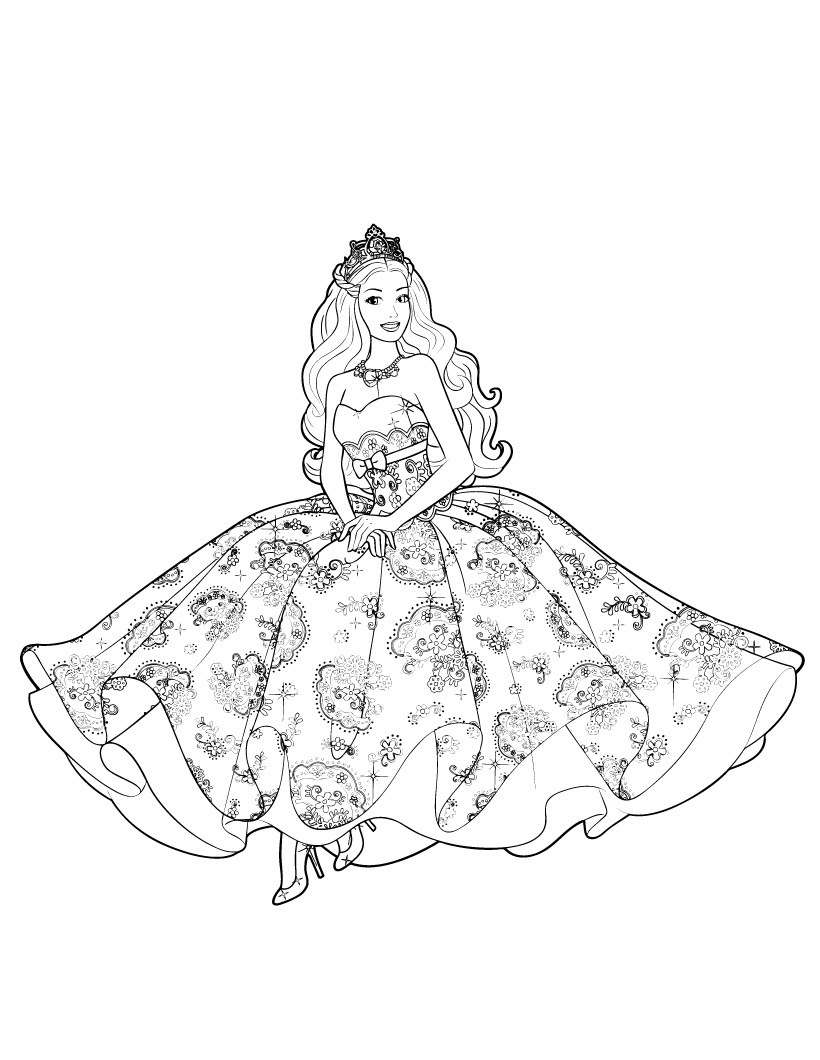 dress coloring page
