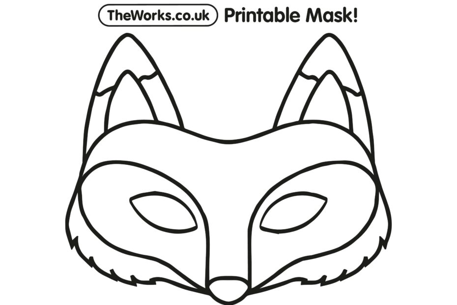 Print At Home Animal Masks The Works