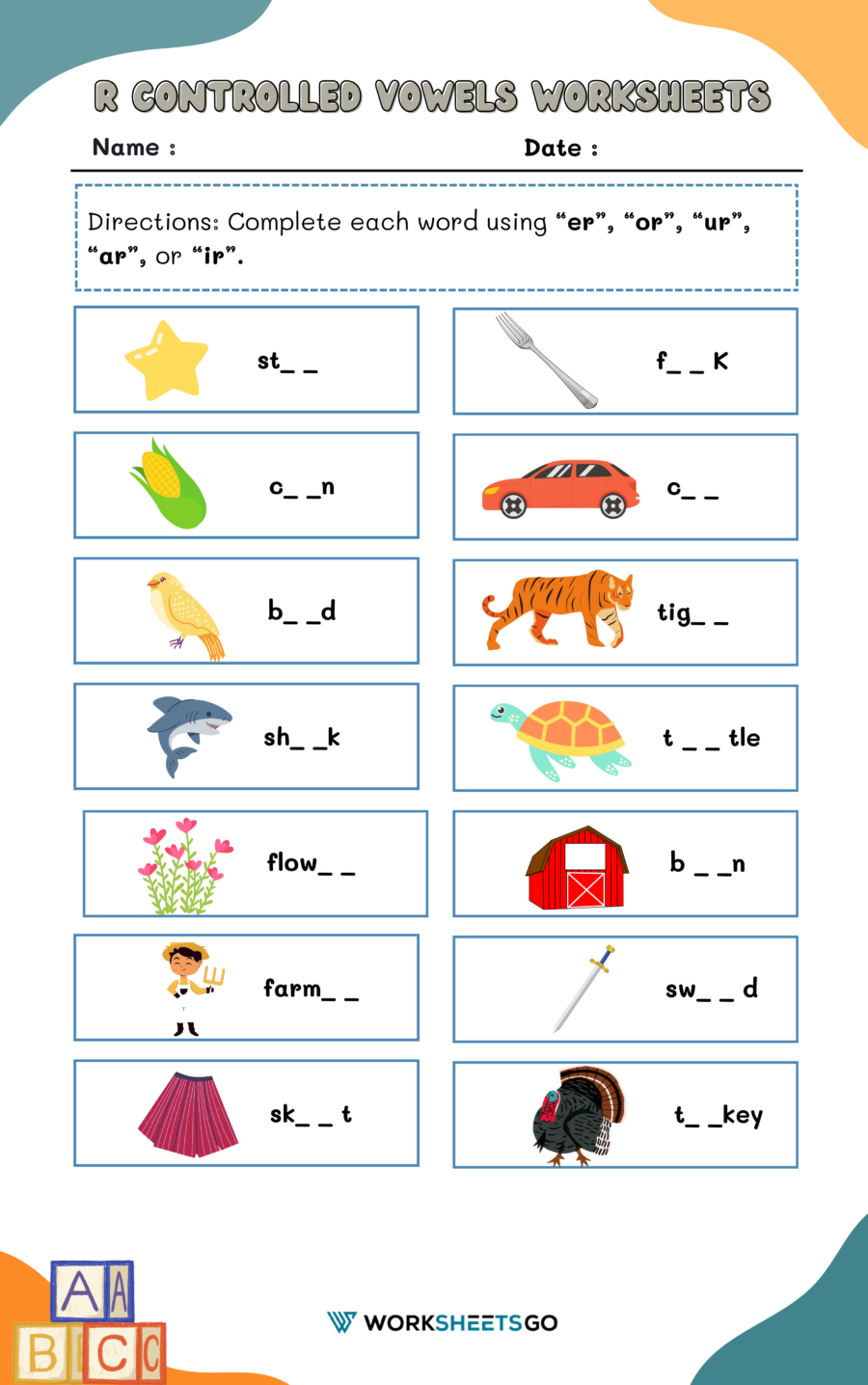 3rd grade phonics worksheets