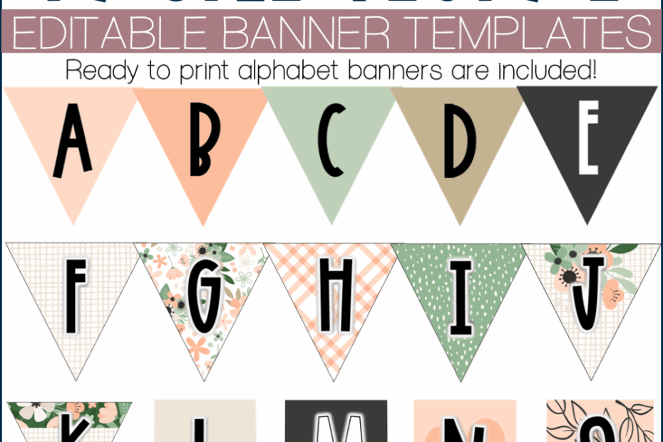 Printable Banner Templates Stephanie Nash A Touch Of Class