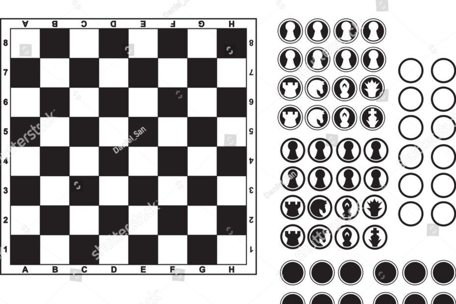Printable Board Game Template Chess Checkers Stock Vector Royalty Free 1781756966 Shutterstock