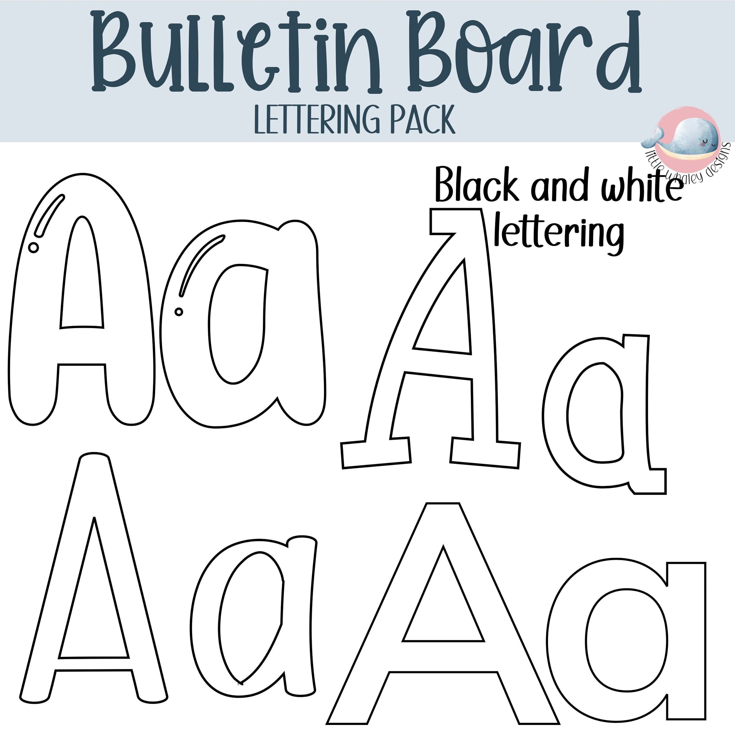 Printable Bulletin Board Lettering Pack Classroom Display Headers 