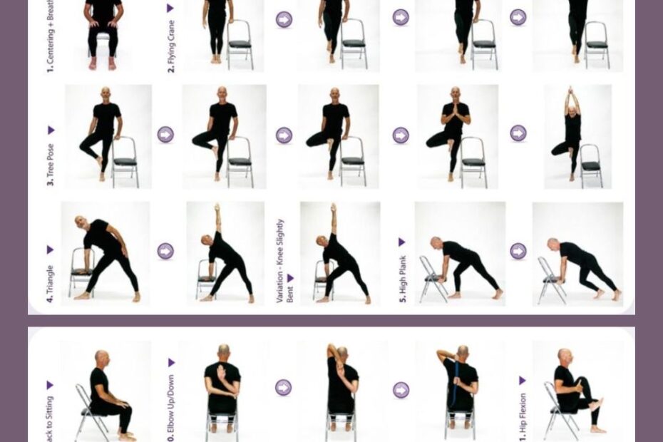 Printable Chair Yoga Exercises For Seniors