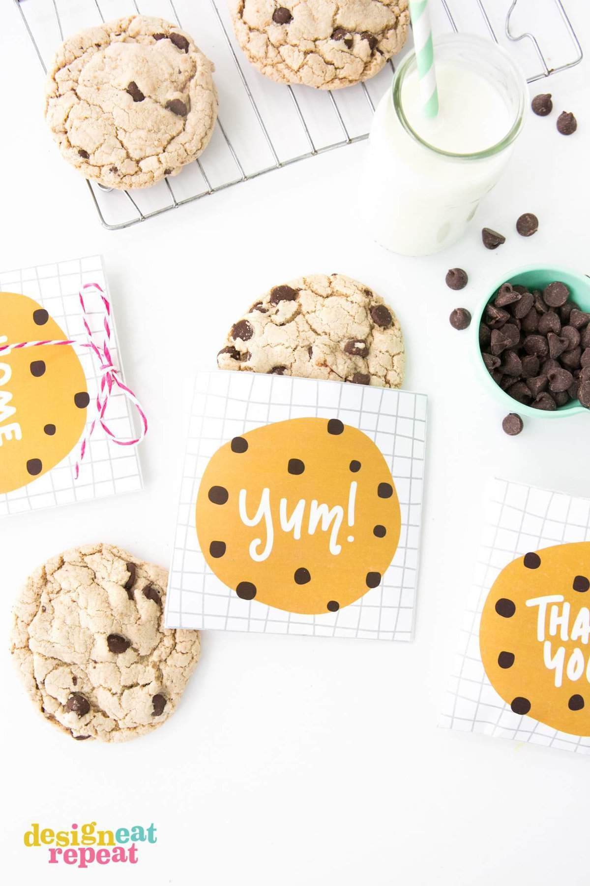 chocolate chip cookie printable template