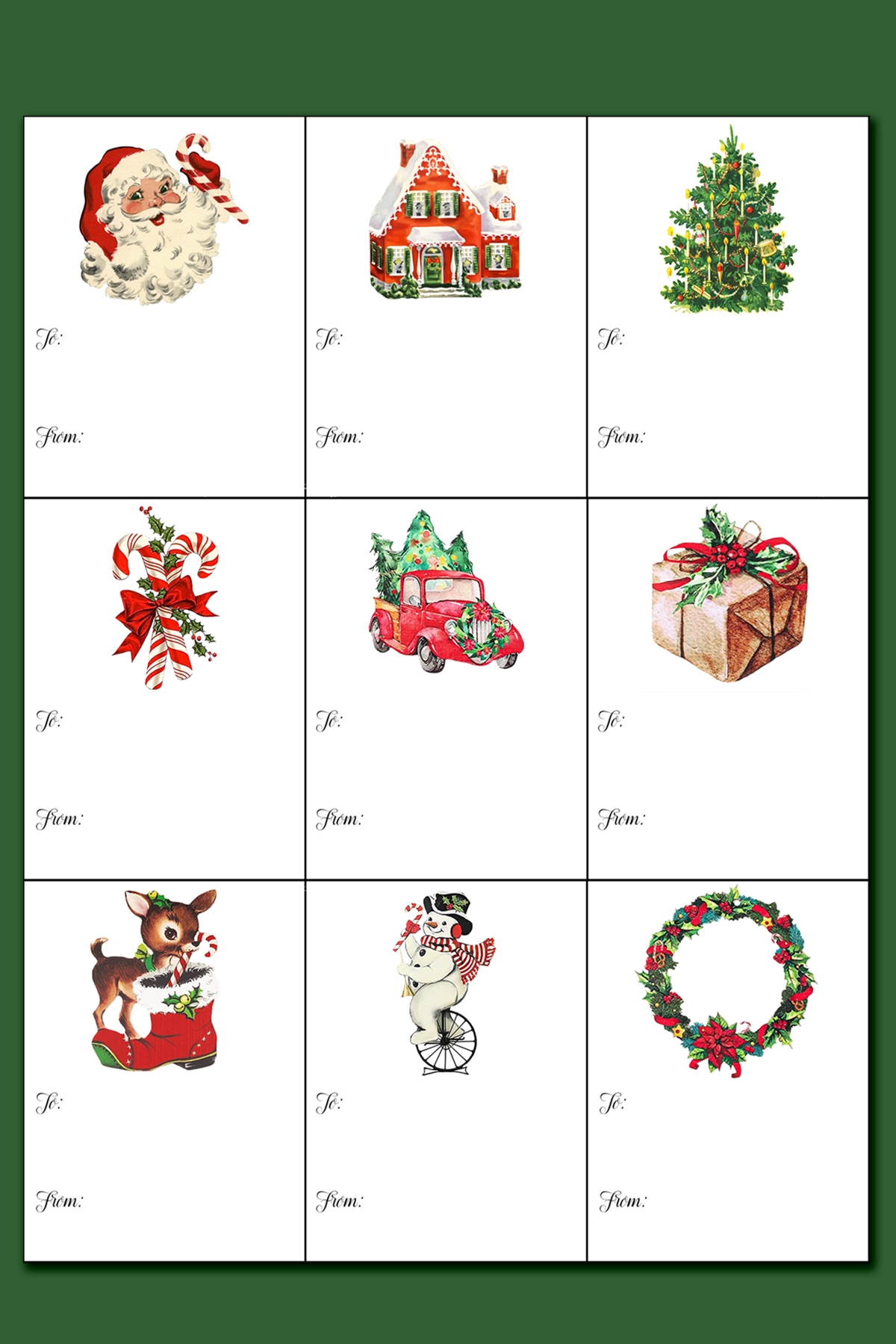 Printable Christmas Labels For Gifts Pinterest 2 Mom Envy