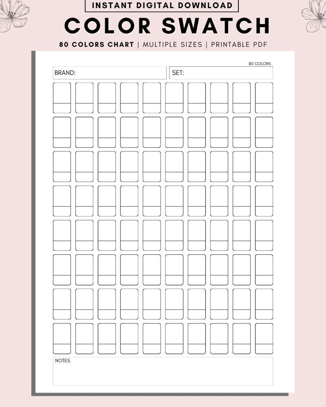 blank color palette template