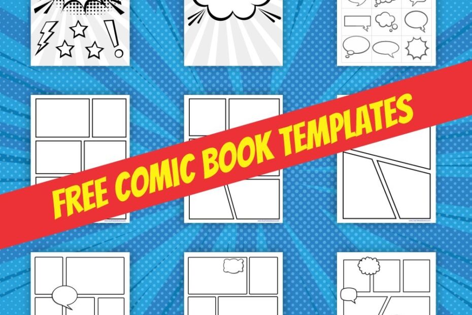 Printable Comic Strip Template A Free Resource For All Ages Your Therapy Source