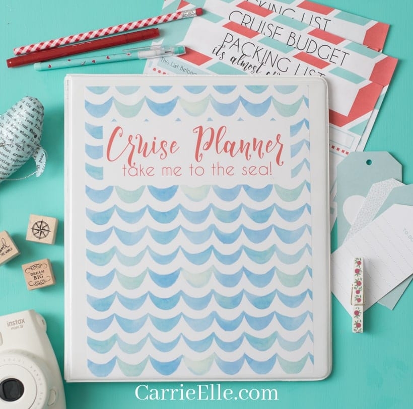 free printable cruise planner template