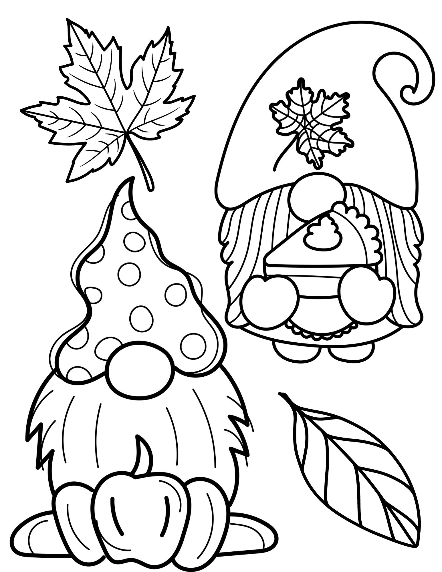 fall pictures to color