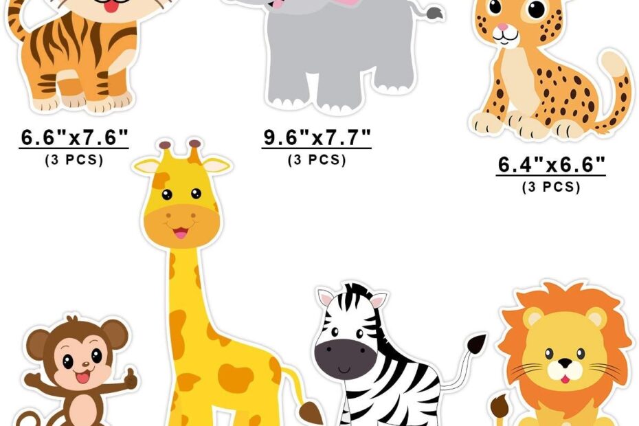 Printable Cutouts Of Animals Printable Party Favors