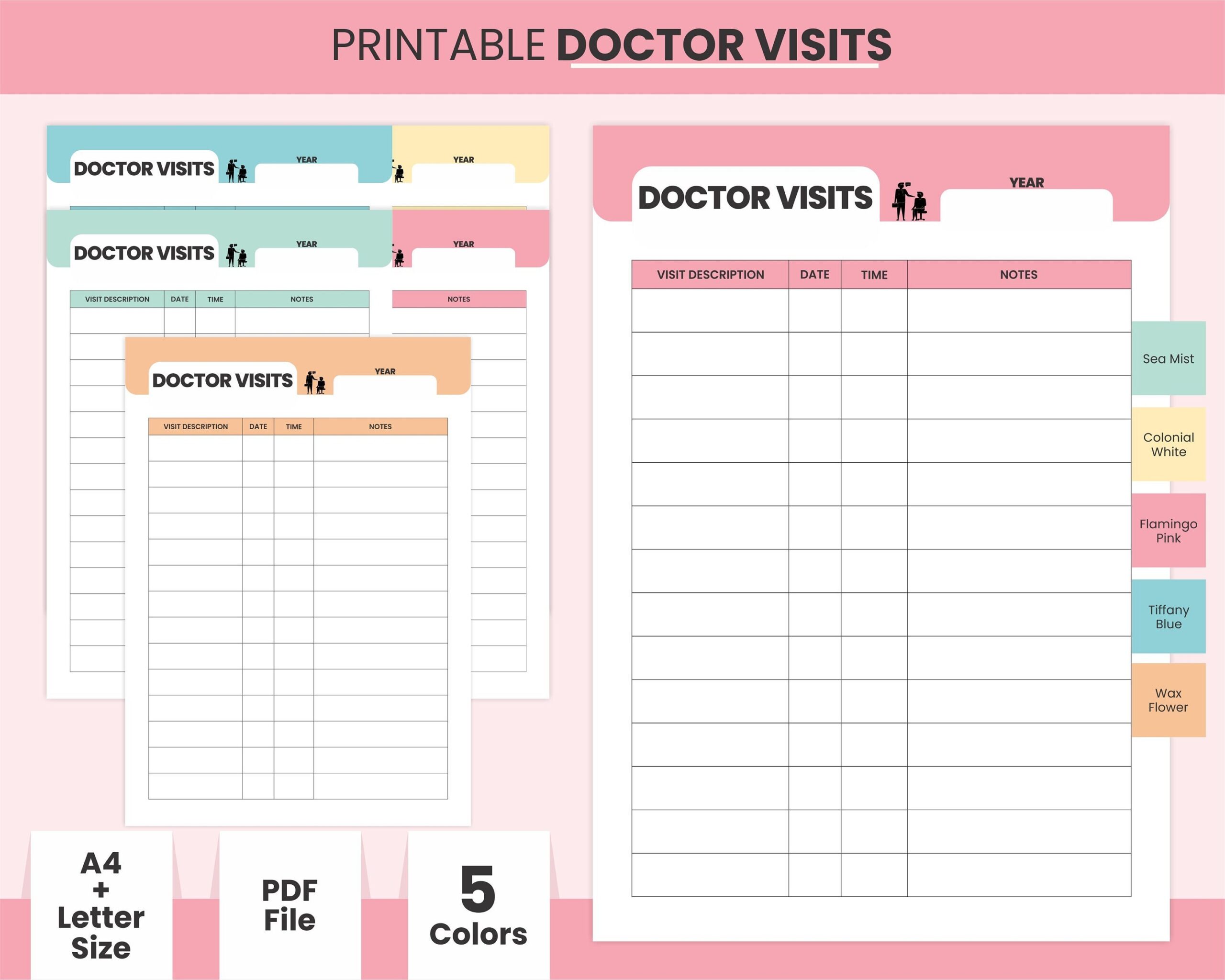 printable doctor visit form template