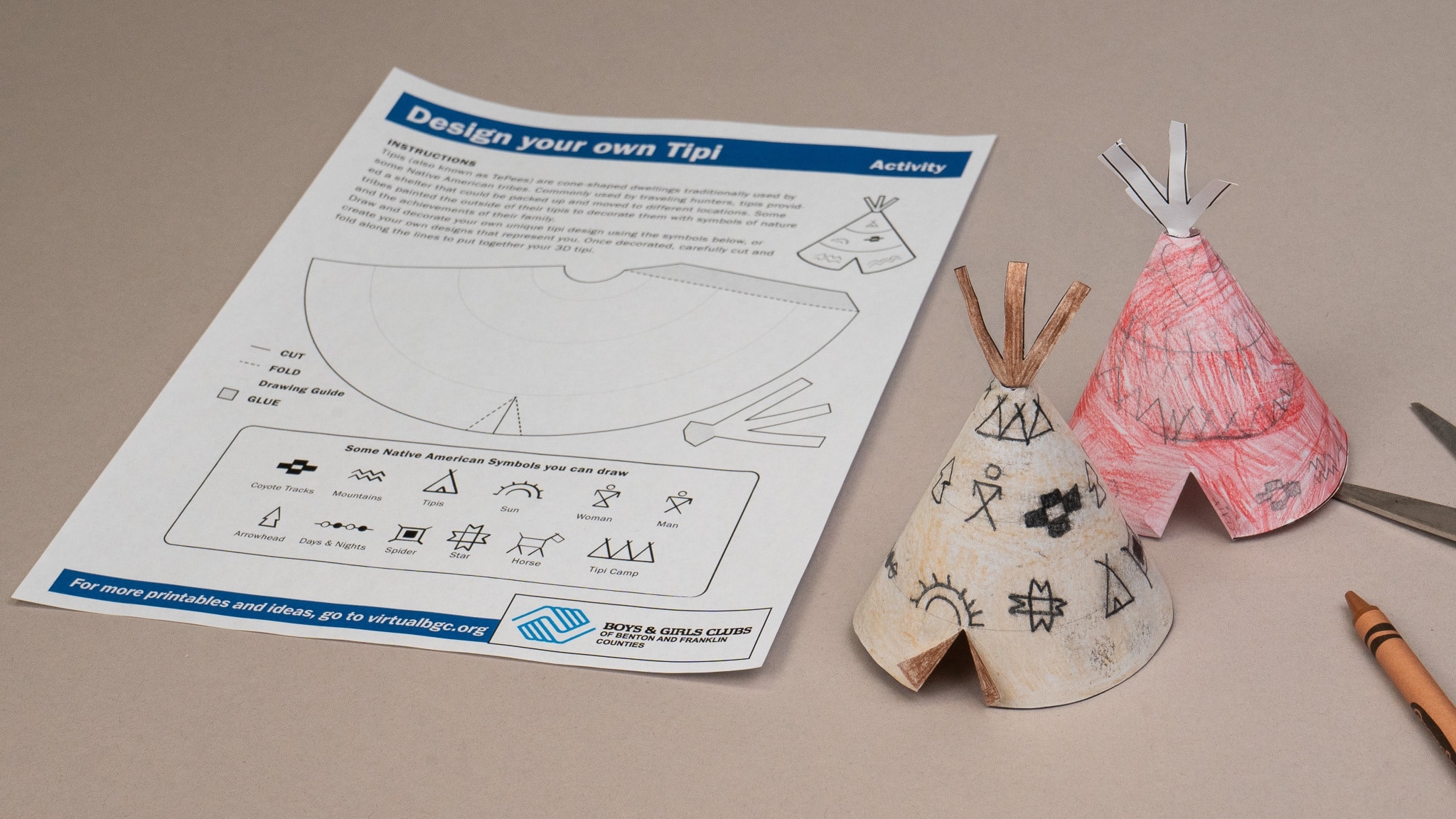 Printable Design Your Own Tipi Virtual Club