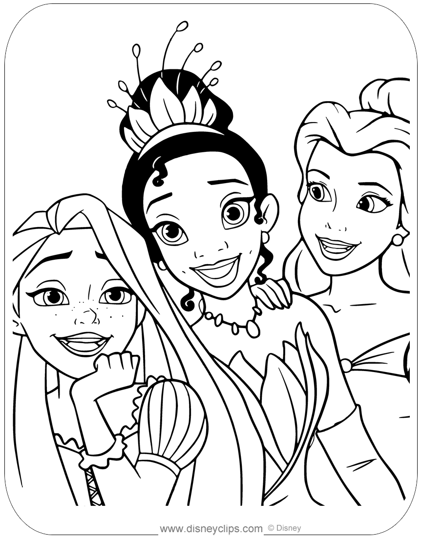 free printable coloring pages of princesses