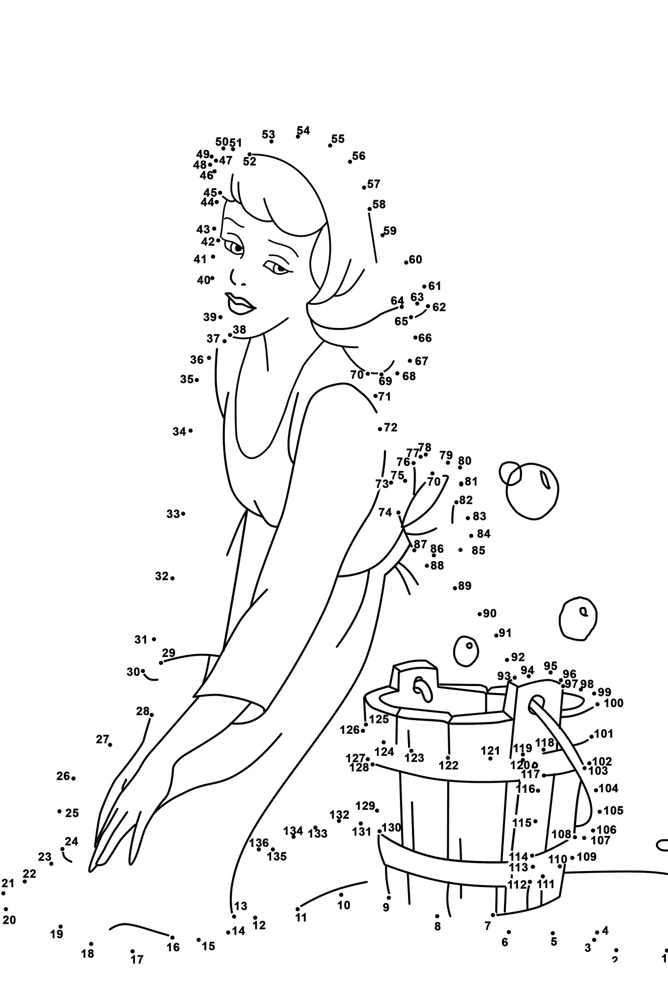 dot to dot 100 printable