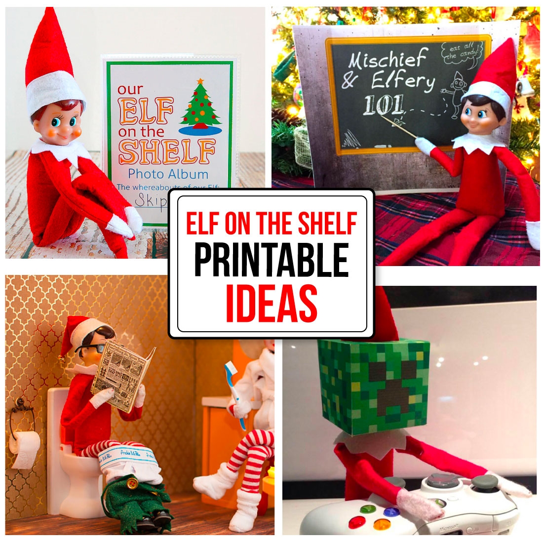 elf on a shelf printables