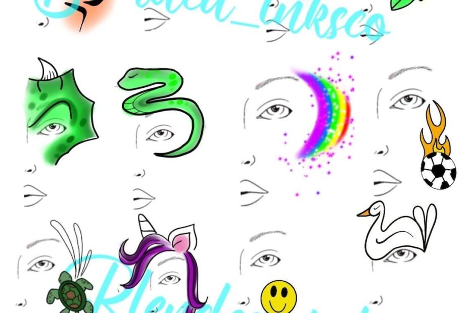 Printable Face Painting Choice Board Etsy UK