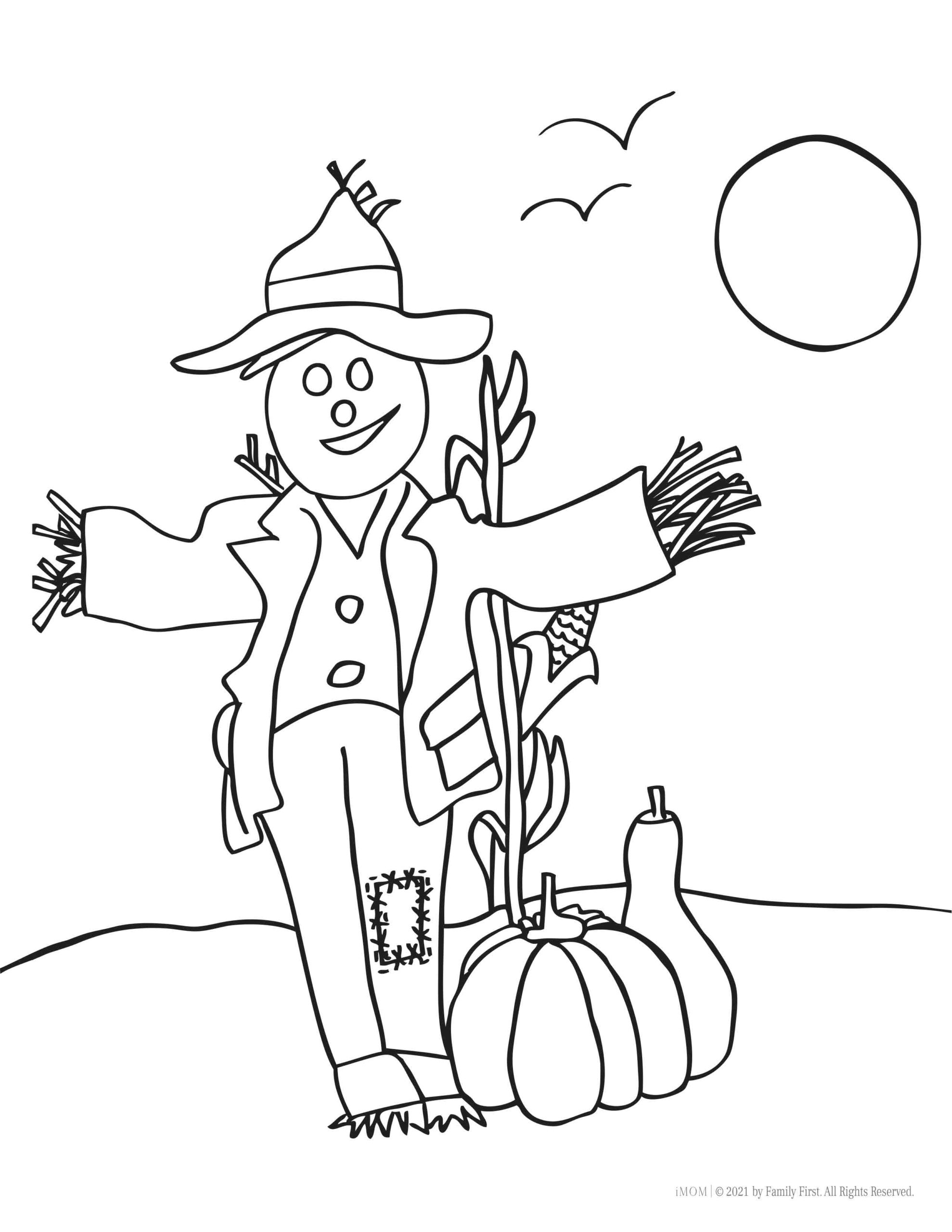 coloring pages printable fall