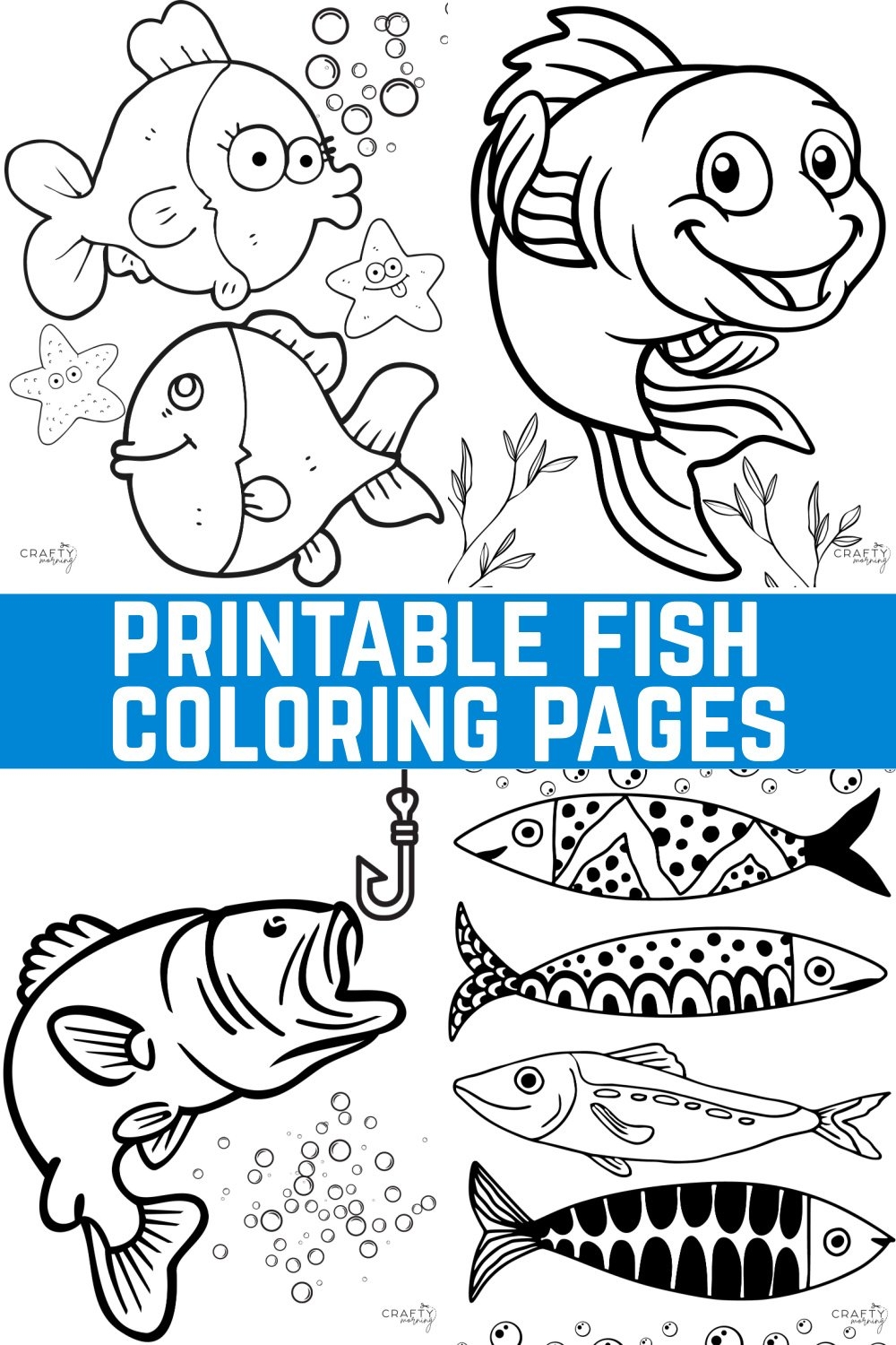 fishing printable coloring pages