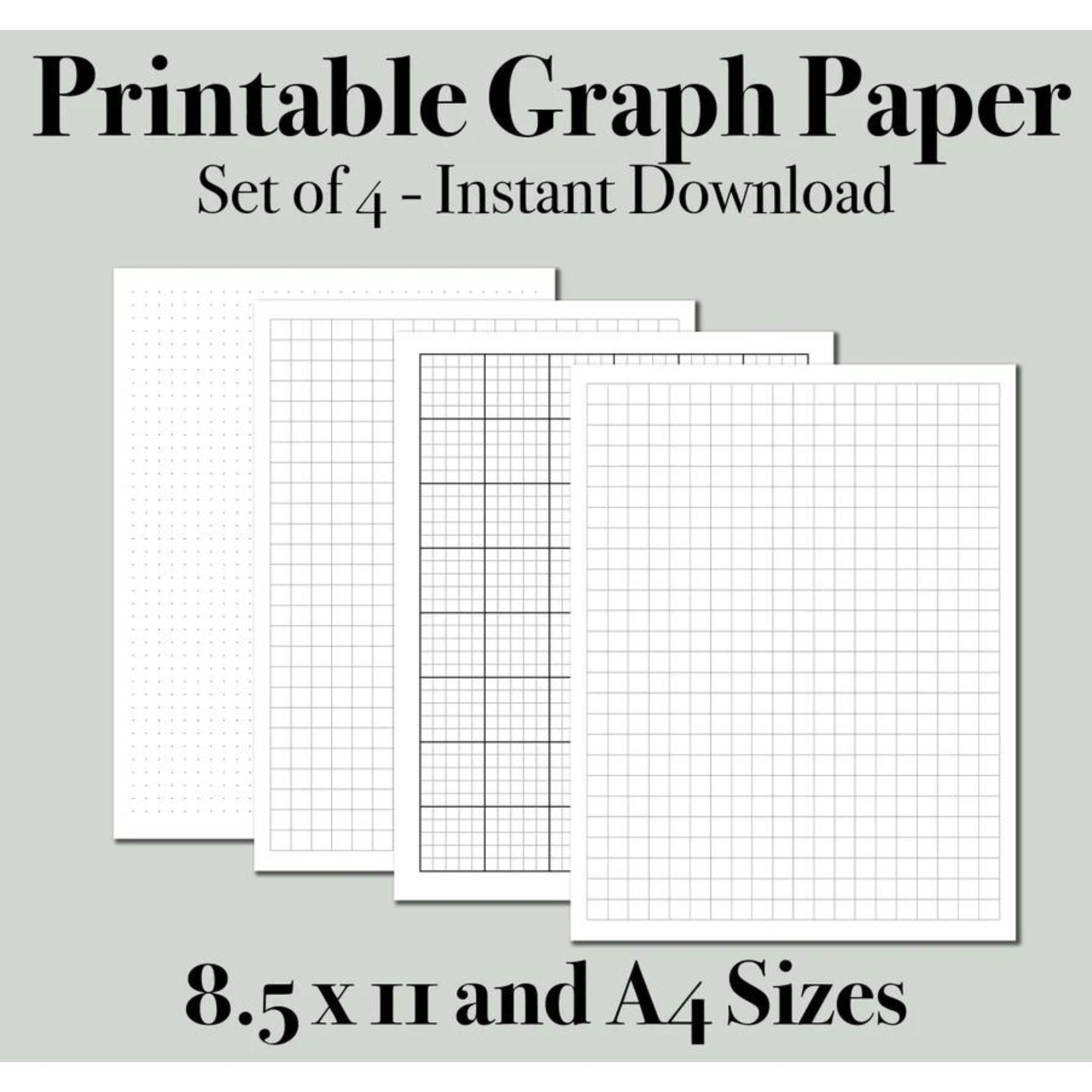 Printable Graph Paper PDF Dot Grid Paper Bullet Paper Grid 