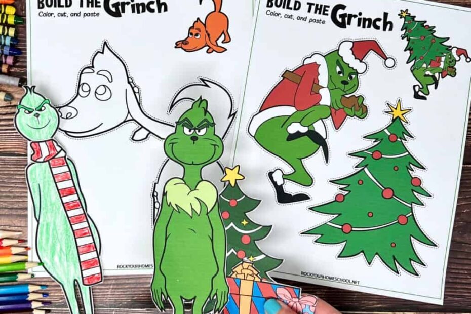 Printable Grinch Christmas Crafts How To Make U0026 Enjoy 16 Free