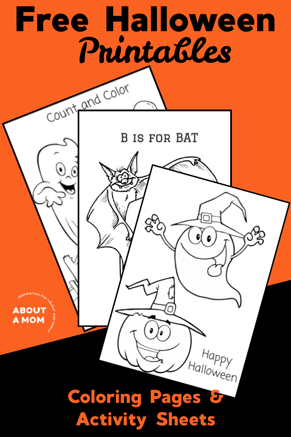 Printable Halloween Coloring Pages U0026 Activity Sheets About A Mom