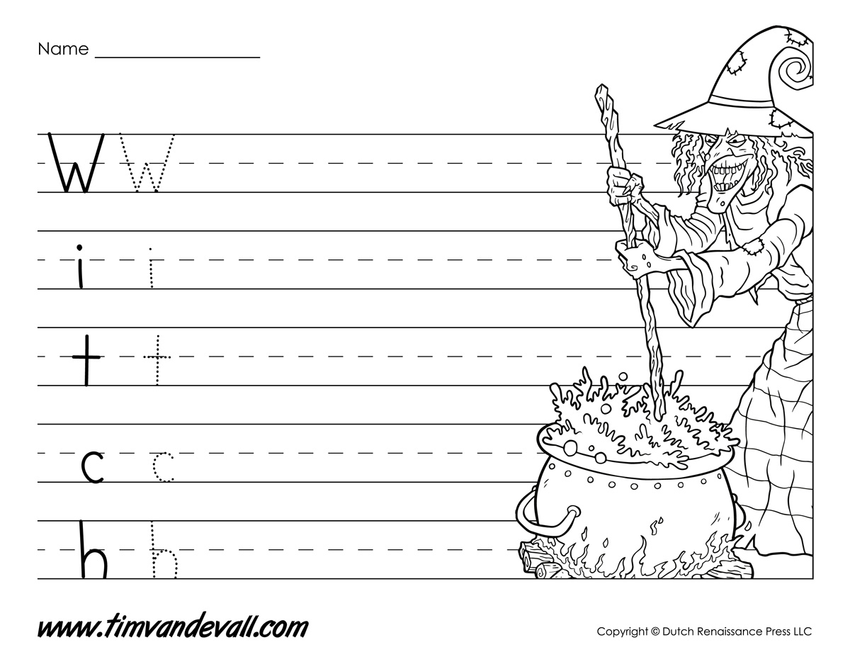 Printable Halloween Writing Paper Halloween Printables