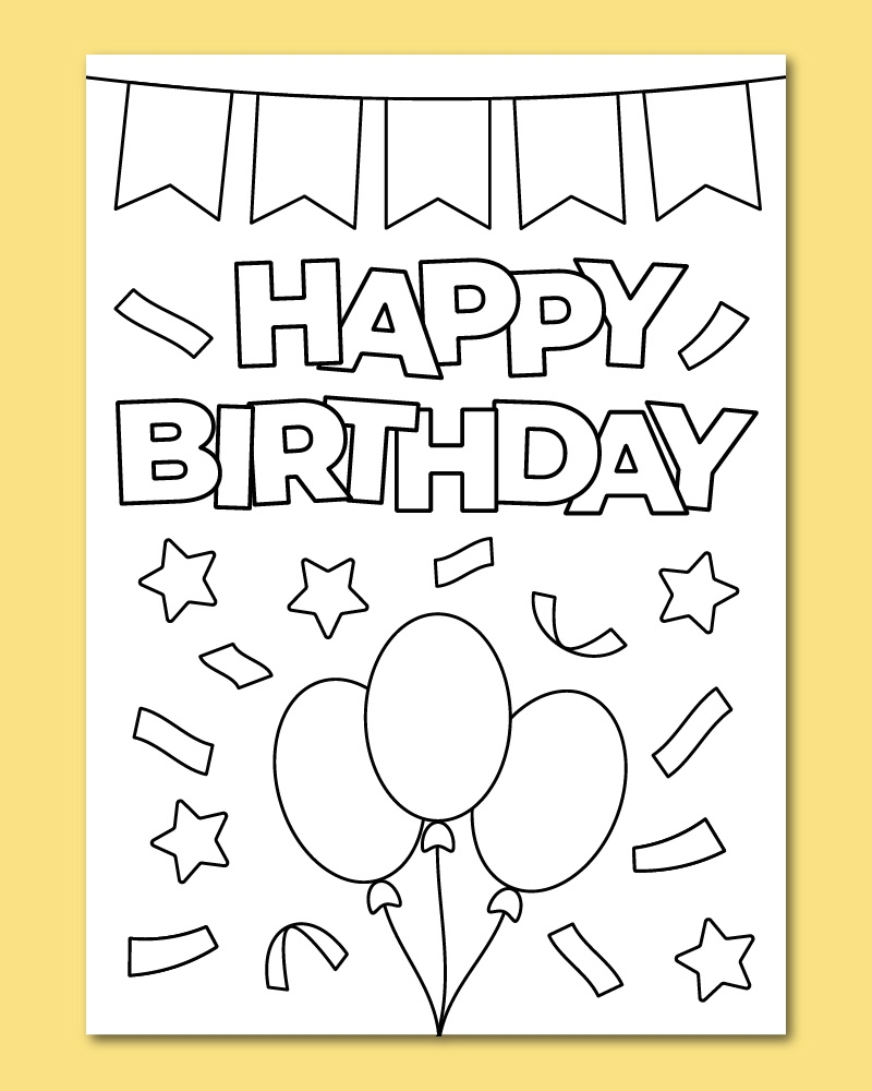 birthday printable