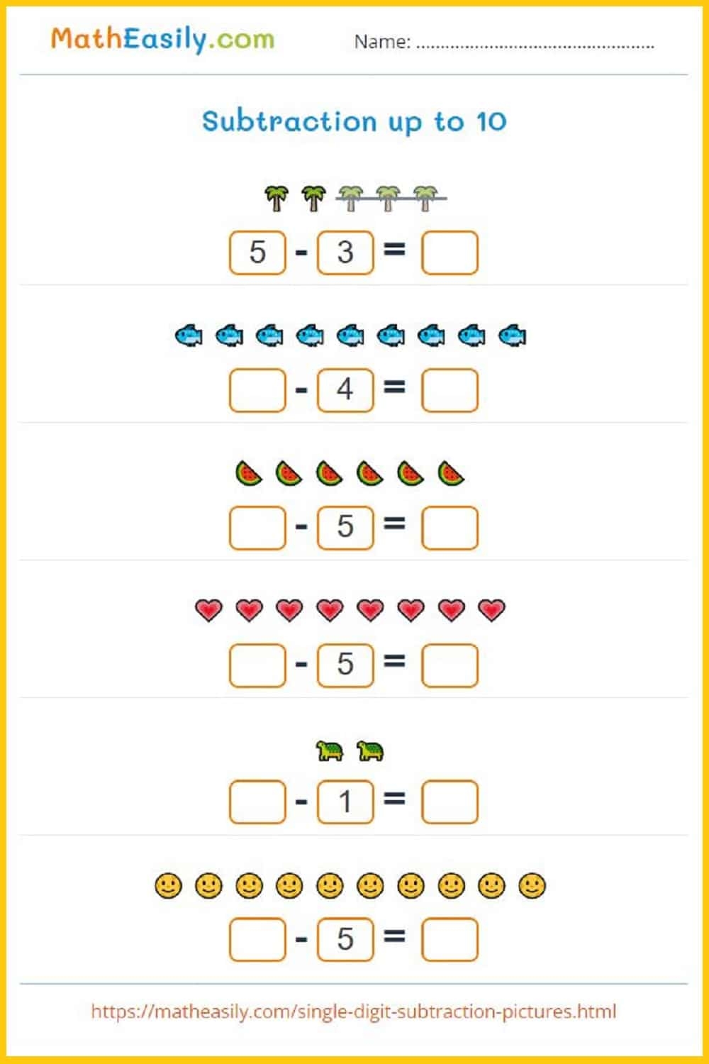 free preschool math worksheets