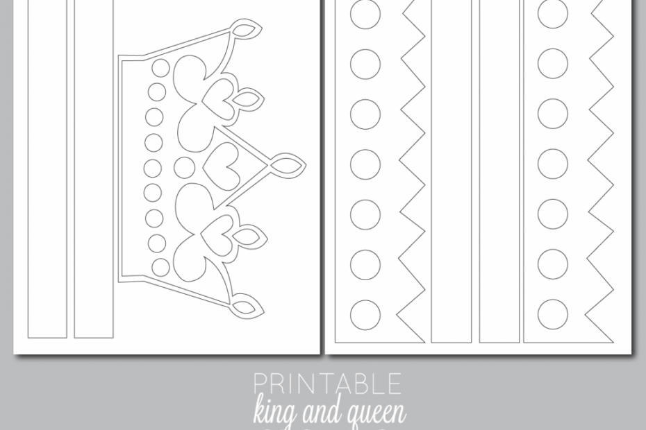 Printable Kings And Queens Crowns A Fun DIY For Make Believe Play The Crafting Chicks